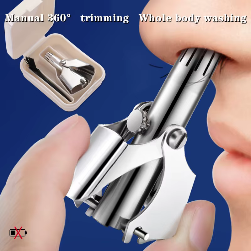 Nose Hair Ear Trimmer For Men Stainless Steel Manual Washable Portable Tondeuse Nez hair remover Nose Vibrissa Razor Shaver