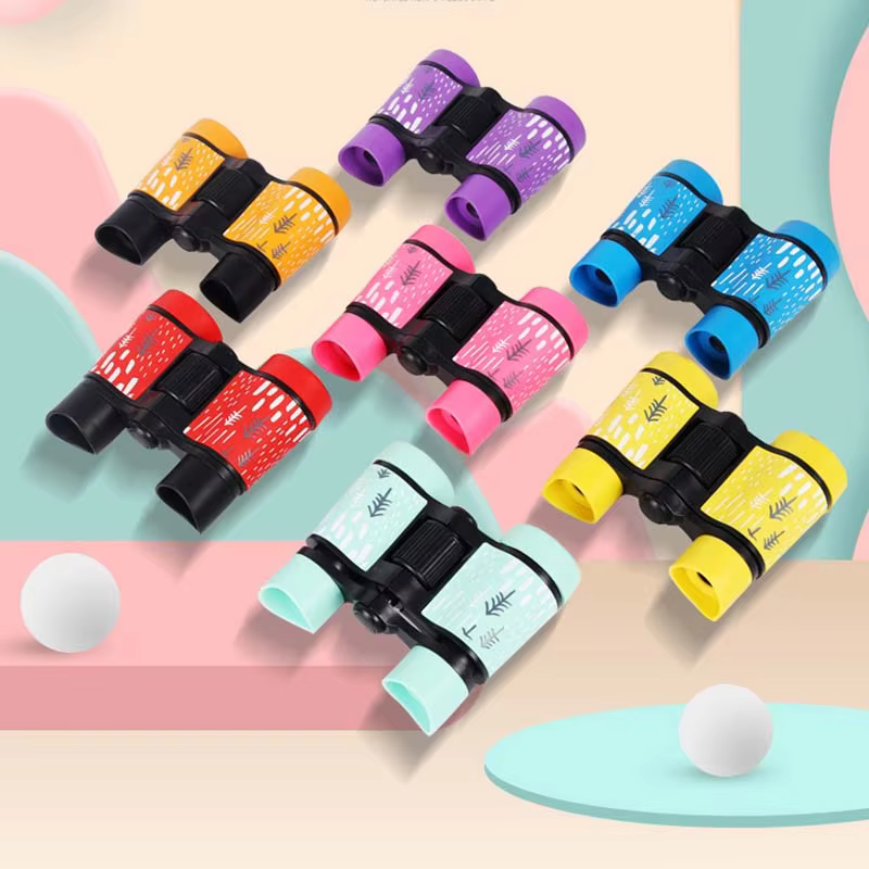 Professional 4X30mm Kids Binocular Telescope Rubber Children Educational Learning Telescope Folding Optics Telescope for Camping