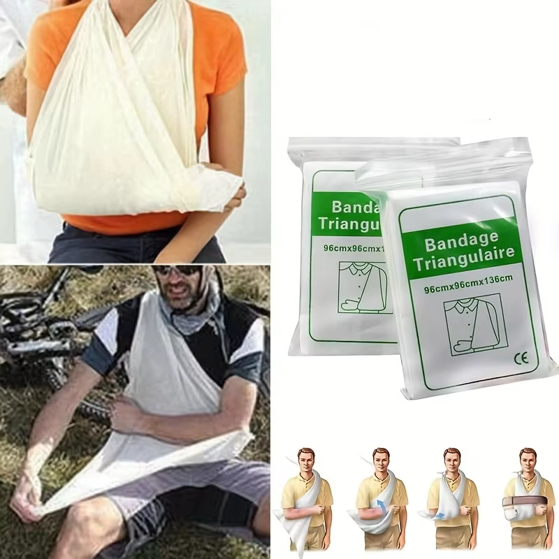 1Pc First Aid Kit Medical Bandage Fracture Fixation Triangular First Aid Bandage Emergency Camping Accessories
