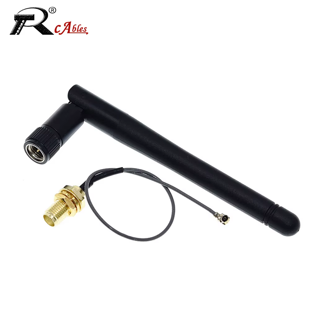 1Set 2.4GHz 3DB WiFi Folded Bluetooth ZigBee Antenna SMA Female to MHF  U.FL MHF   Feeder RG1.13MM 0.81MM RF Coaxial Cable