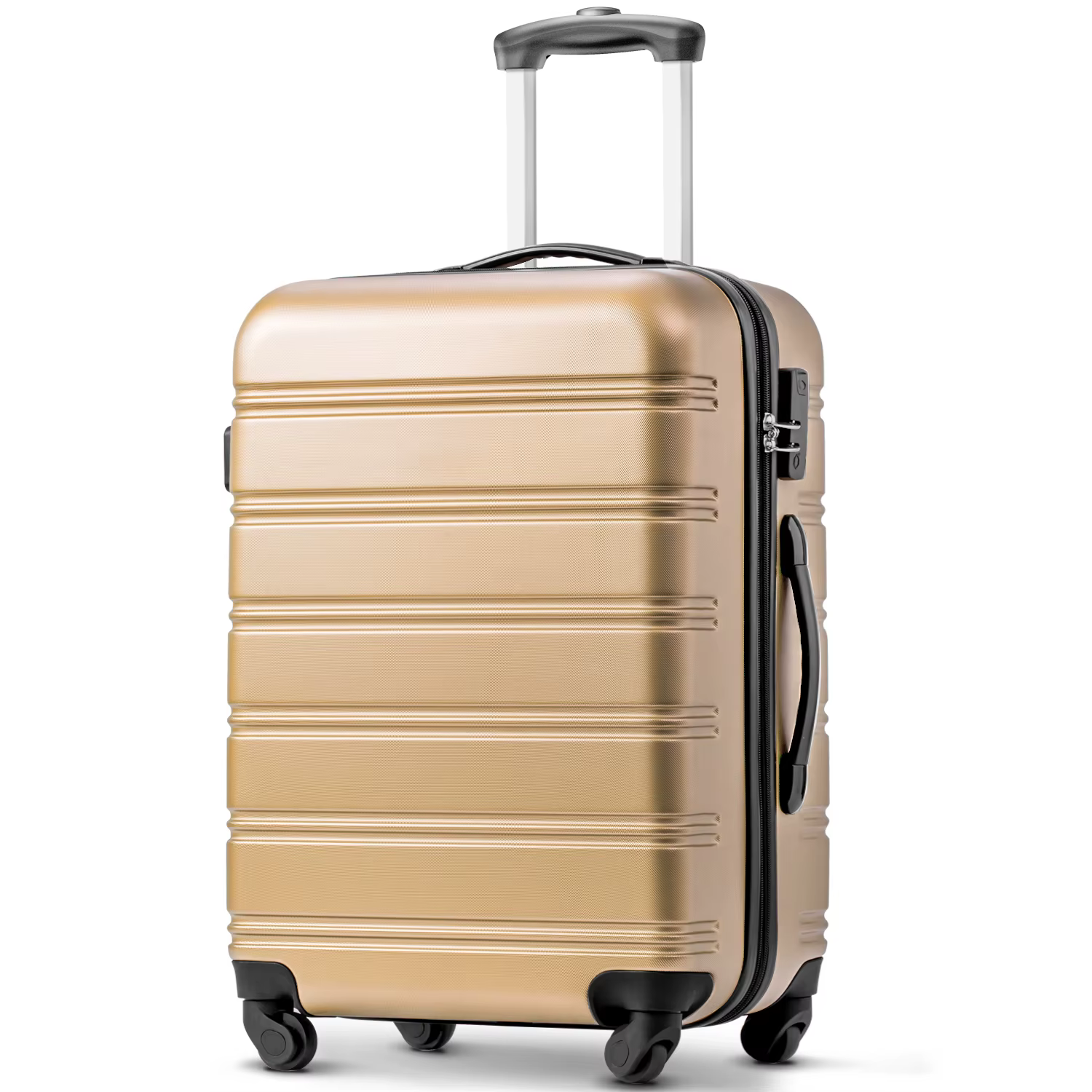 28" Hard Shell Suitcase-Silent Universal Wheel, Extendable, Adjustable Telescoping Handle and Secure Combination Lock