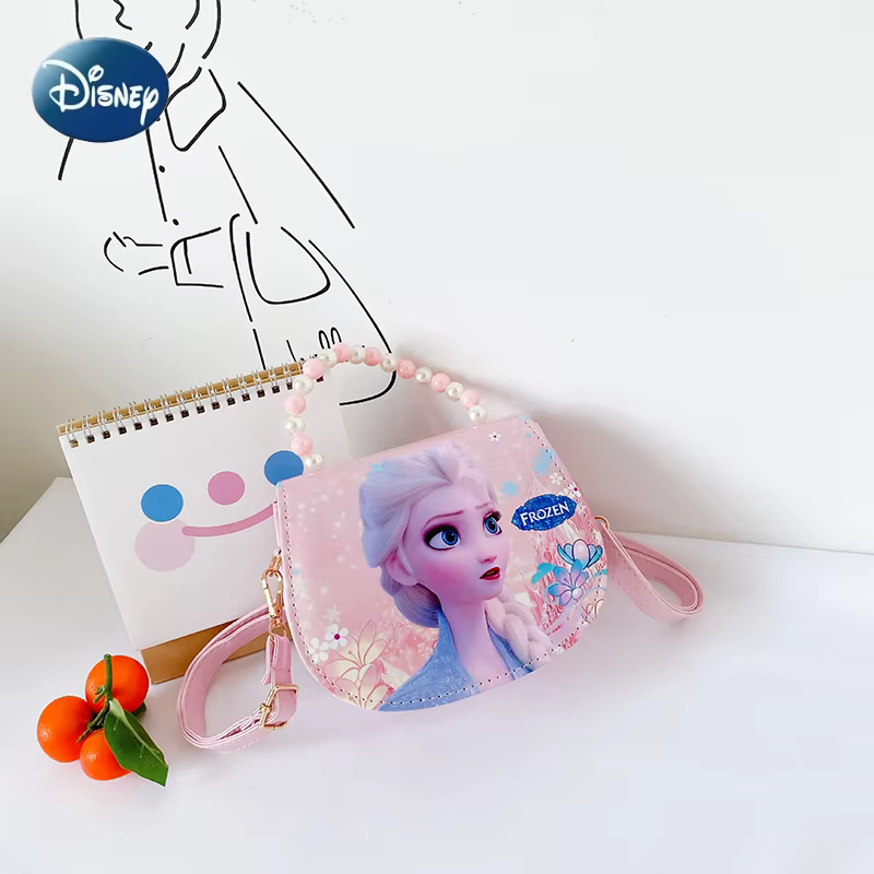 Disney Frozen Princess Elsa Cute Handbag Cartoon Children's Fashion Shopping Crossbody Bag Shoulder Bag