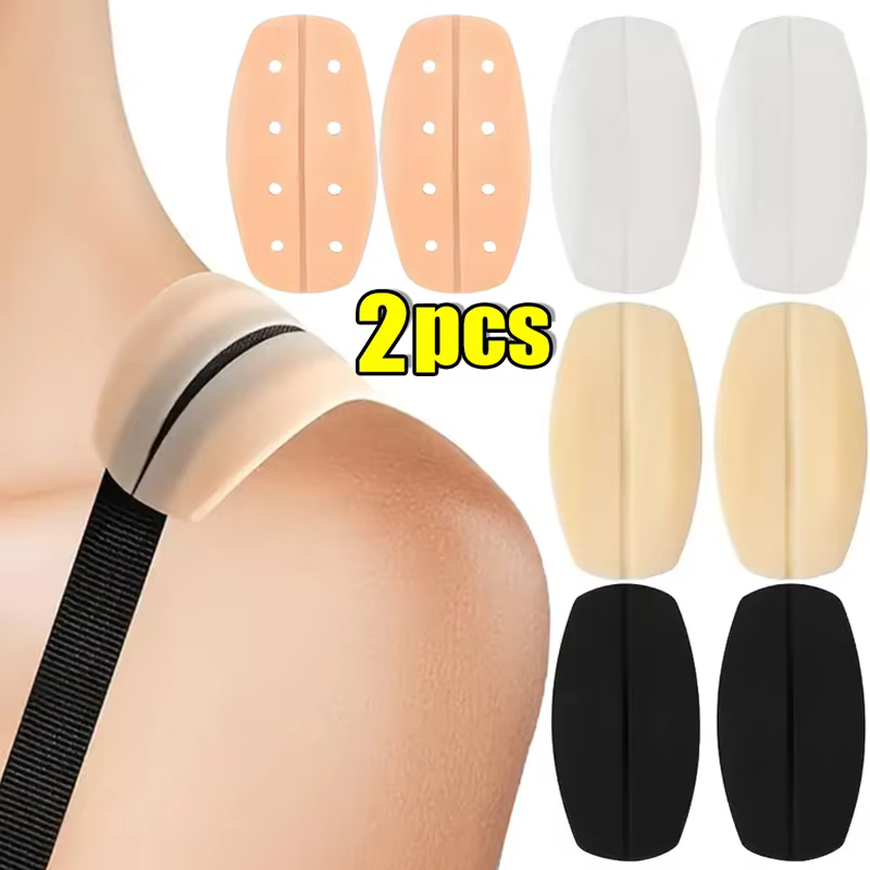 2/4pcs Silicone Non Slip Shoulder Strap Pads Female Soft Bra Strap Cushions Holder Relief Pain Bra Shoulder Pads for Woman
