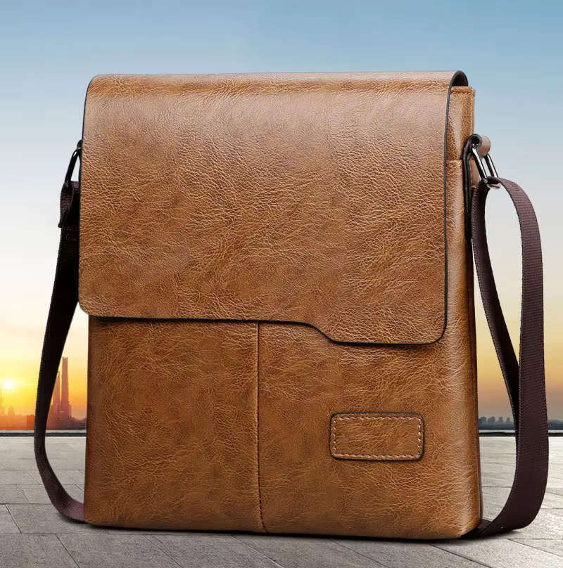 Newest Man Messenger Bag Men Pu Leather Shoulder Bags Business Crossbody Casual Bag Vintage Handbag Free Shipping