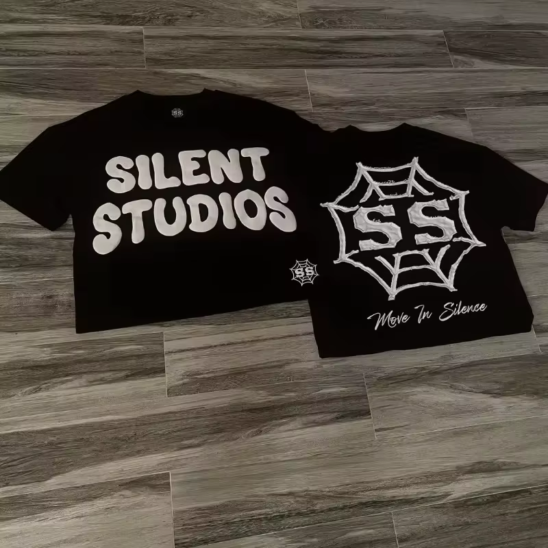 Trendy Brand Fashion Letters Cartoon Print Oversized Short-sleeved Men Y2k Harajuku Hip-hop Retro Loose Casual T-shirts Women