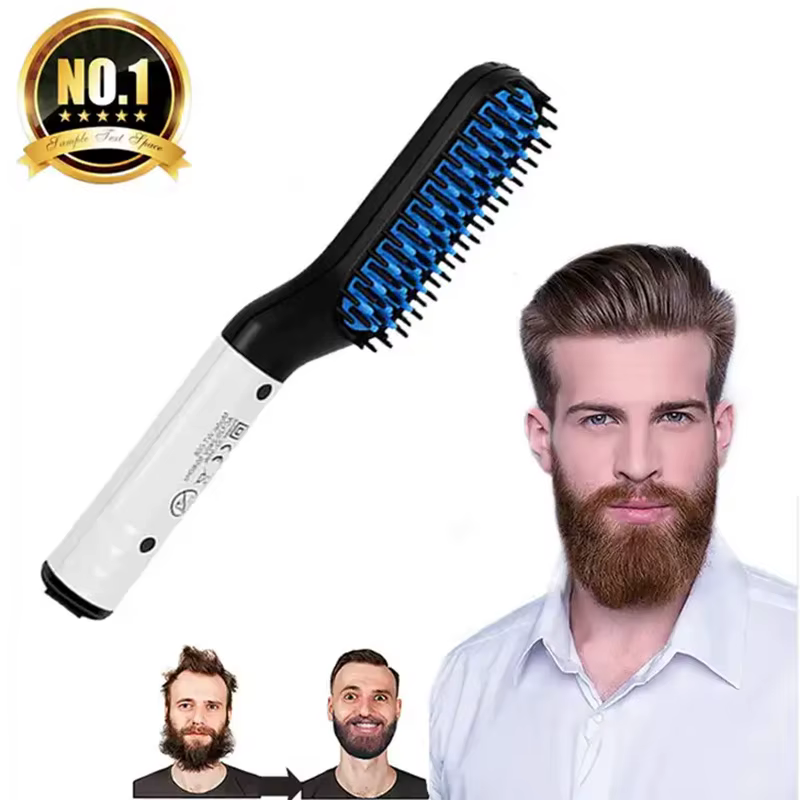 Beard straightener men's two in one Three gears can adjust the temperature Constant temperature Ceramic instant heating salon