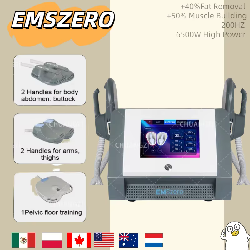 EMSZero-Portable Slimming Machine, RF Technology, Body Sculpt, Fat Loss, Fitness Muscle Stimulation Equipment, EMS, New, 200Hz