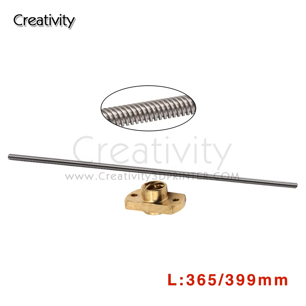 1PCS T8*8 Ender-3 V2 Lead Screw Z-axis Rods length 365MM 515MM 400MM Nuts for Ender-3 CR-10 CR-10S Ender-6 CR-6 SE I3 3D printer