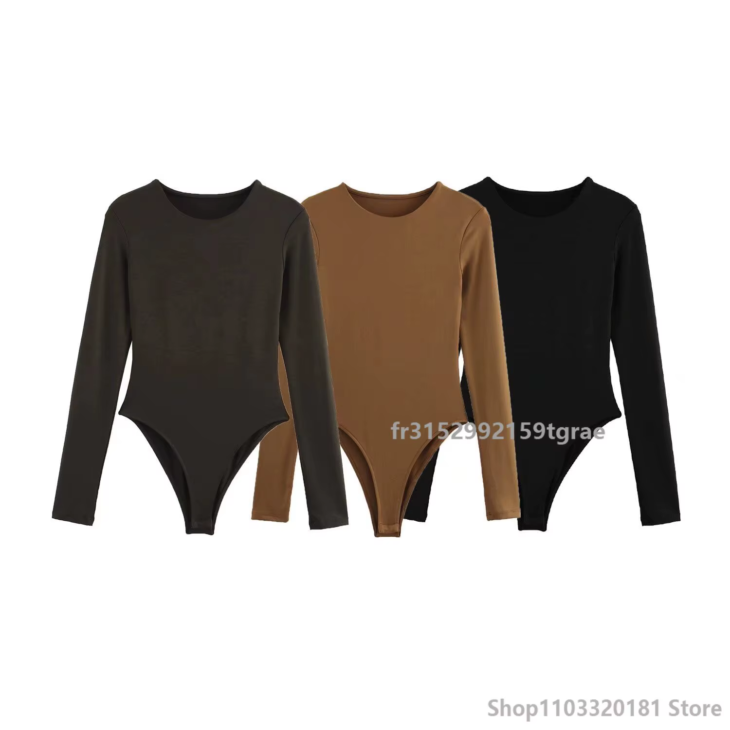Fashion 2024 Autumn Casual Bodysuits Solid Long Sleeve Folds Slim Simple Bodysuits New Fashion Female Jumpsuits