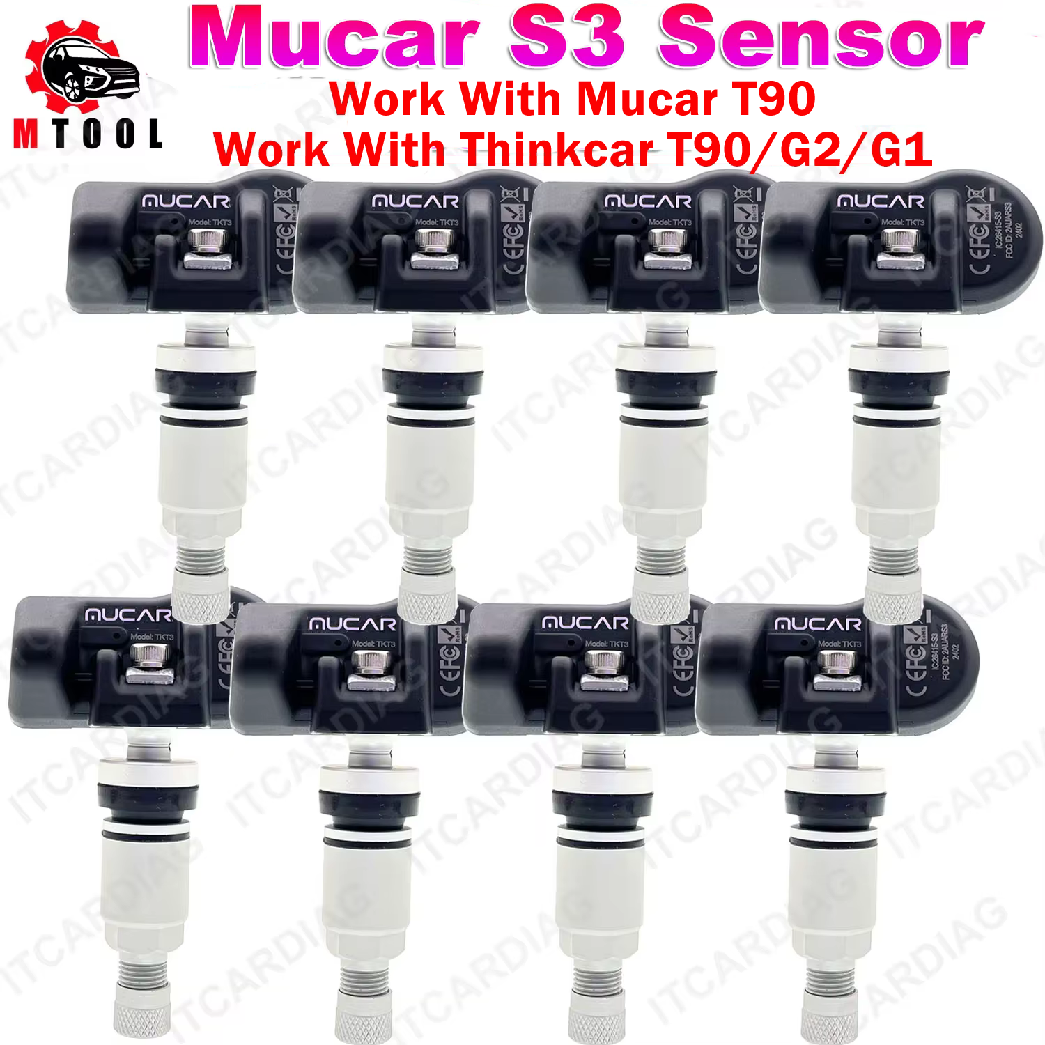 Mucar S3 2in1 Sensor TPMS Universal 315MHz 433MHz Automotive Mechanical Workshop Tools TPMS Programm Update Thinkcar S3 S2