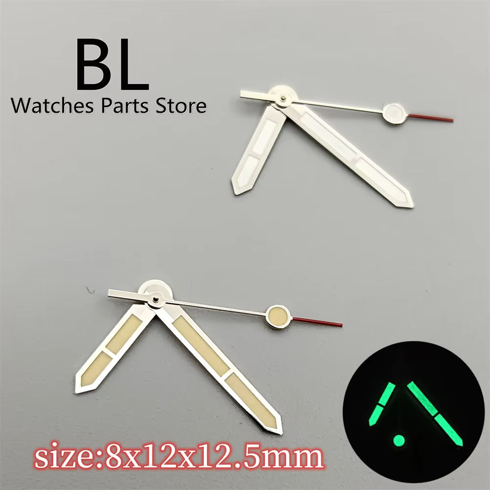 BLIGER Watch Hands Green Luminous Hands Fit NH34 NH35 NH36 NH38 Automatic Movement