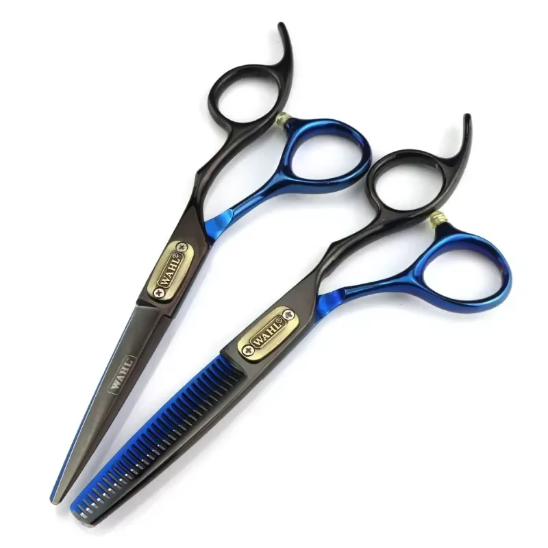 professional Japan 440c steel 6 inch Bull head hair cutting scissors haircut thinning barber cut shears hairdressing scissors