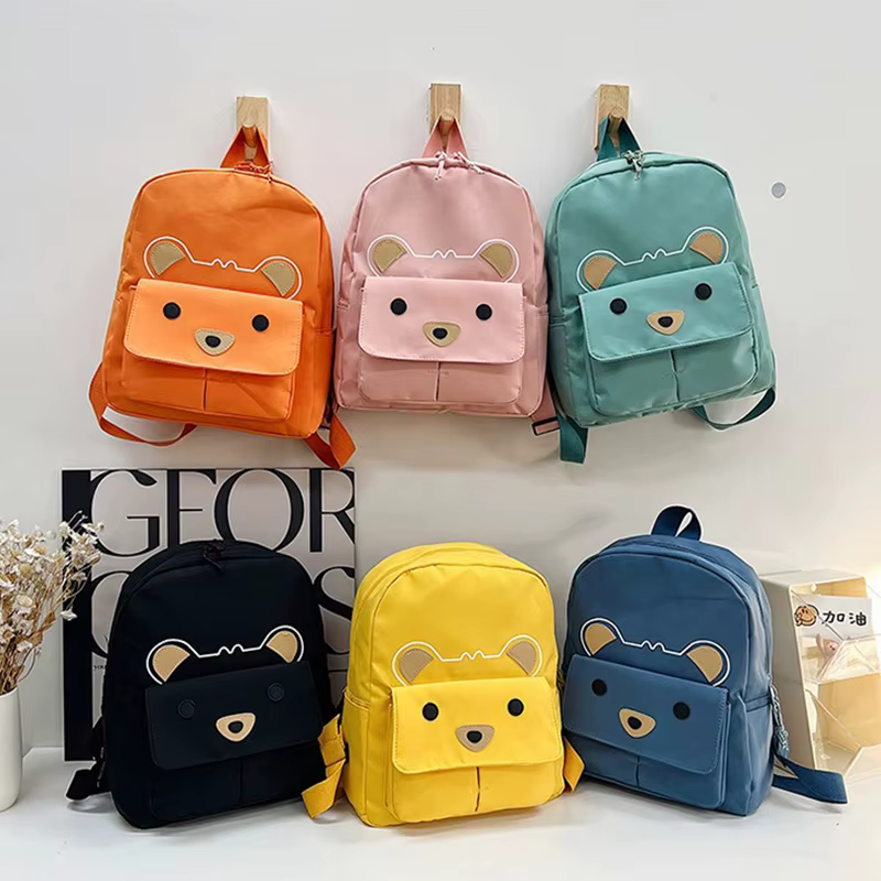 Little Bear Backpack Cartoon Large Capacity Student Backpack for Daily Commuting Travel, Unisex Use