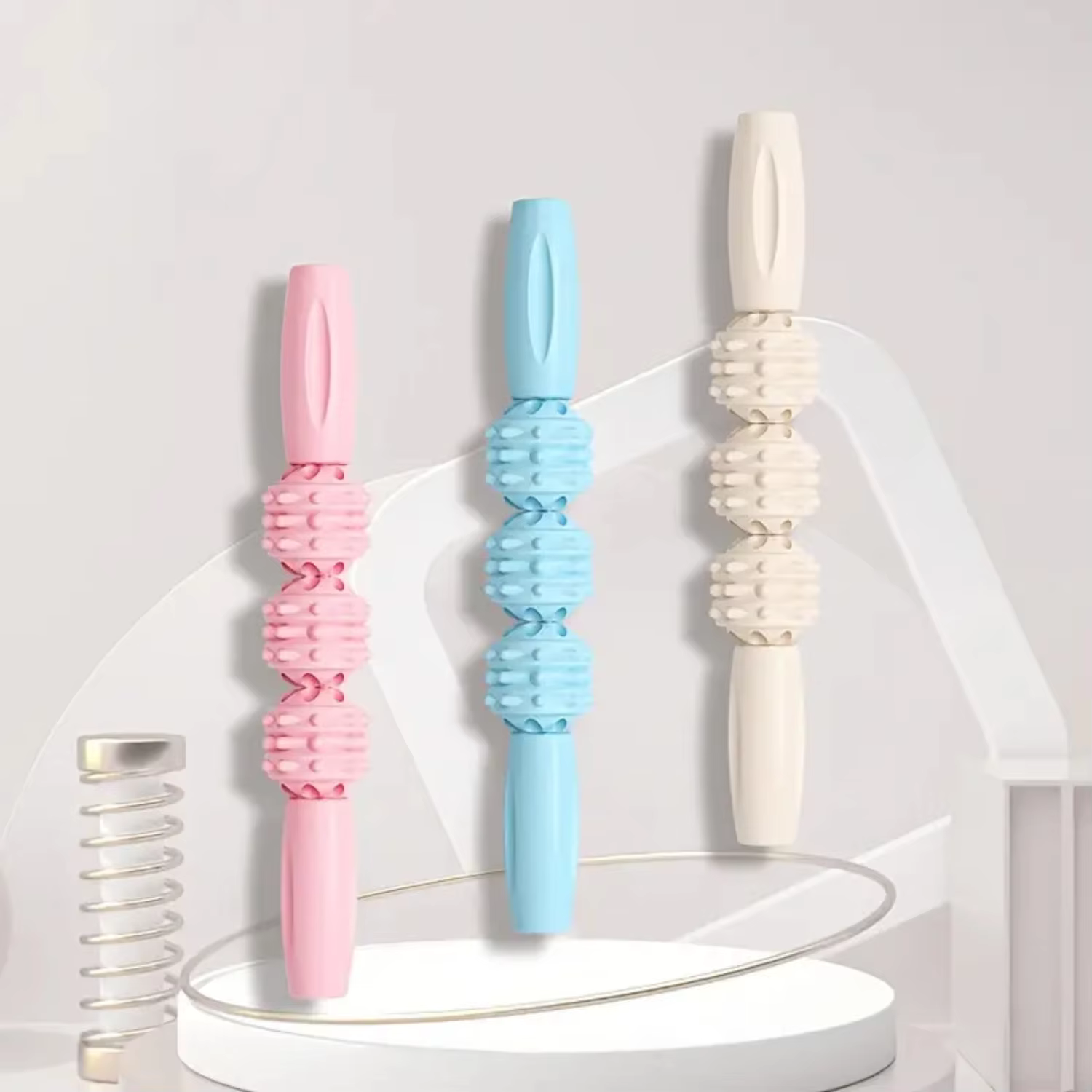 Deep Tissue Fascia Muscle Roller Massager - Effective Cellulite and Sore Muscles Relief for Neck, Leg, Back, and Body - Premium
