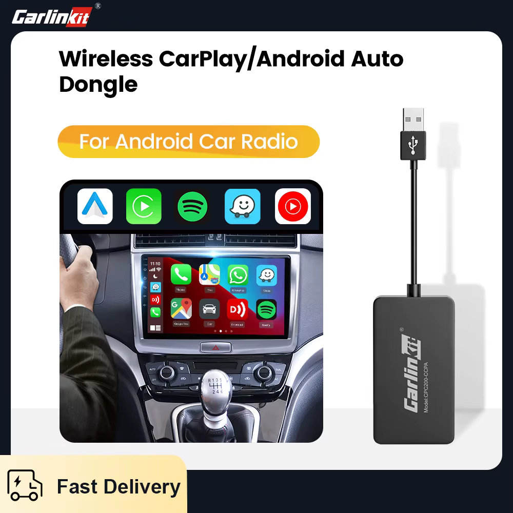 Carlinkit New Wireless CarPlay Adapter Wireless Android Auto Dongle For Modify Android Screen Car AriPlay Smart Link IOS 14 15