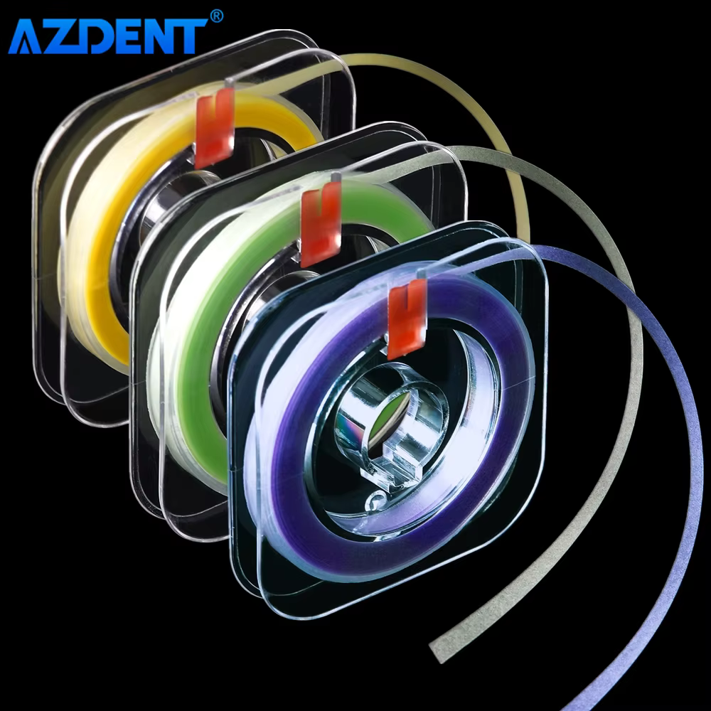 6m/Roll Dental Resin Polishing Strip AZDENT 4mm Shaping Pre-Polishing Size 50μm 30μm 20μm Coarse Medium Fine Grit for Dentists