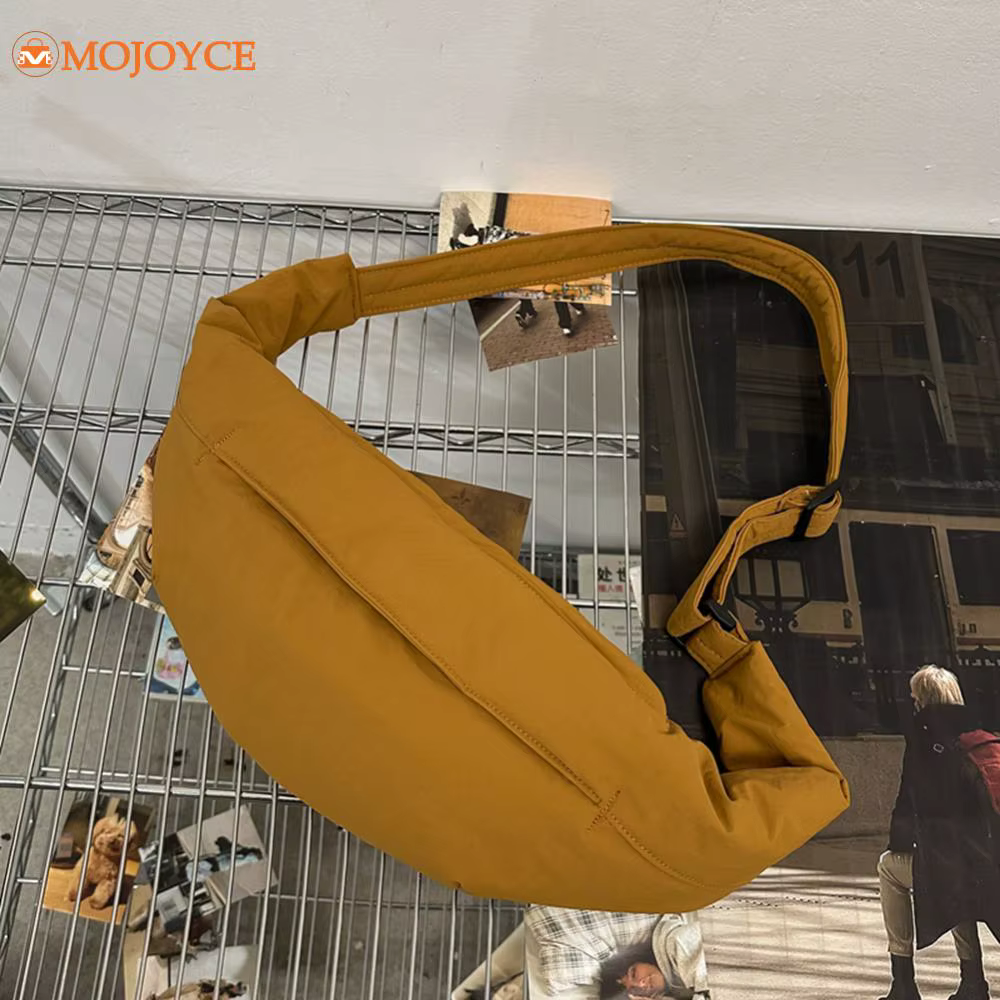 Puffer Chest Bag Large Capacity Dumpling Bag Adjustable Strap Stylish Crossbody Bag Soft Shoulder Bag Lightweight Casual Satchel