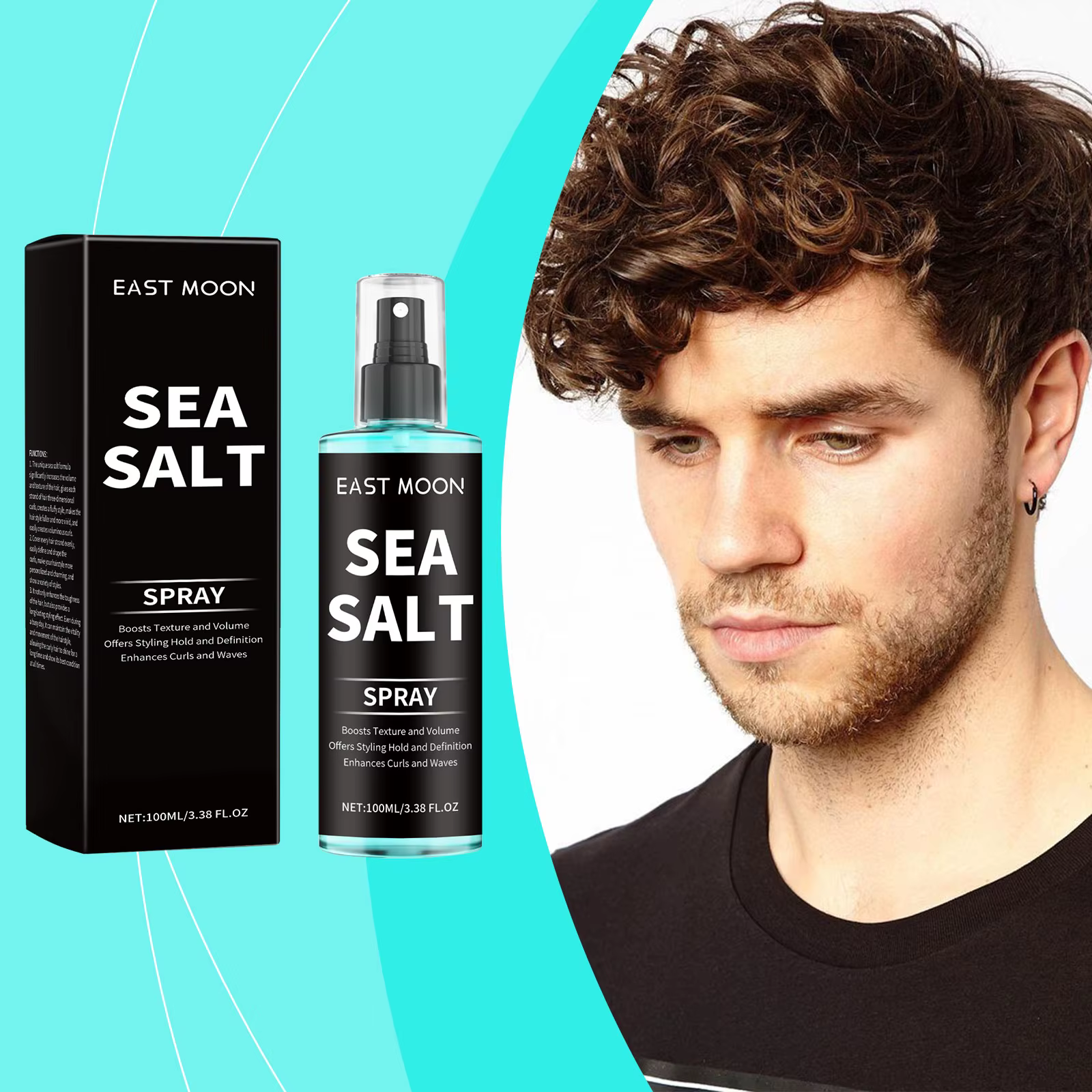 Sea Salt Hair Styling Spray Improving Thickening Strong Holding Non Greasy Fluffy Volumizing Reducing Sticky Hair Nourishing Oil