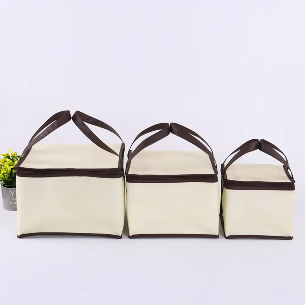 4/6/8 inch Portable Insulated Bag Reusable Folding Large Food Insulated Delivery Bag for Picnic Ice Cooler Bag Food Thermal Bag