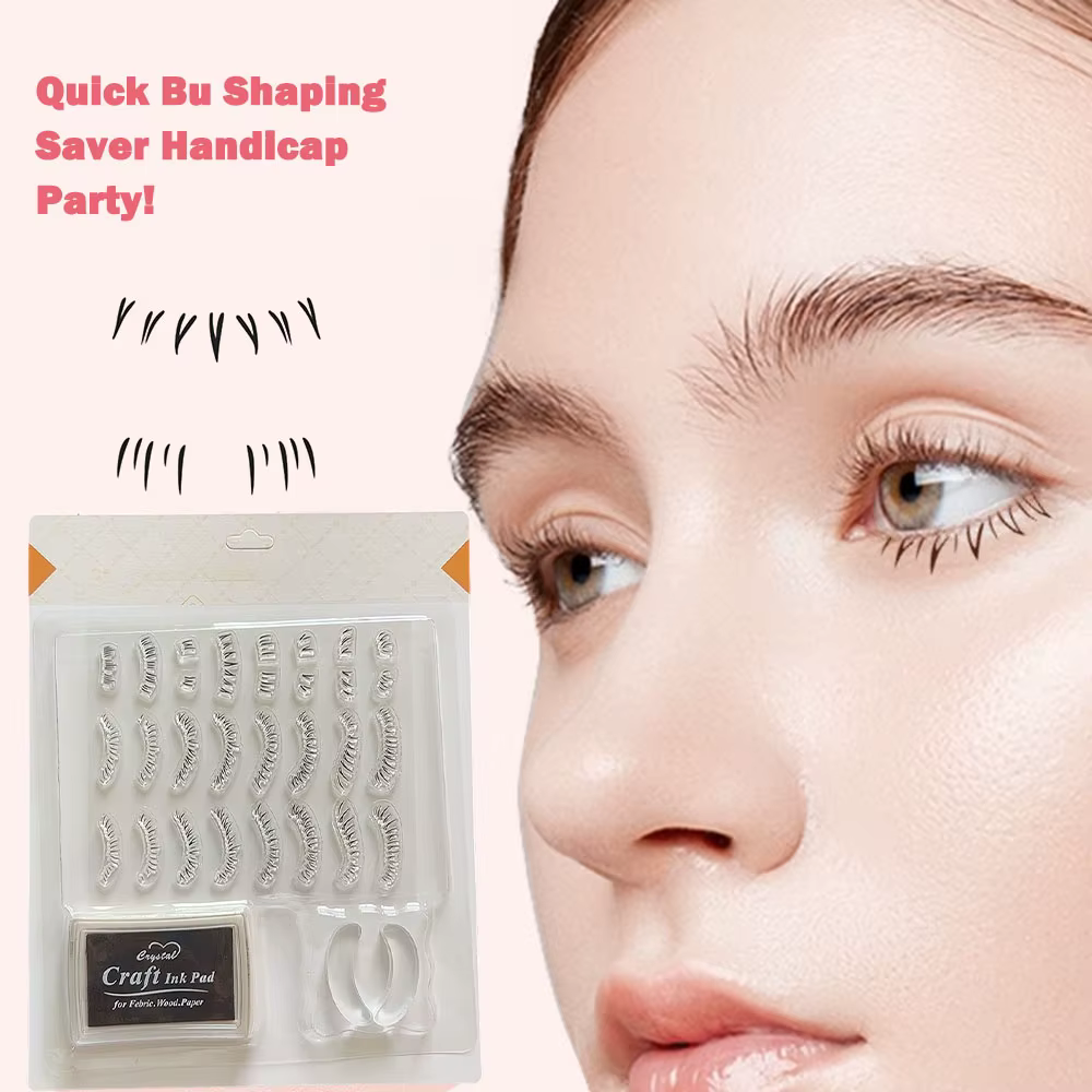 Silicone False Eyelash Stamps DIY Lower Lash Mold  Eyelashes Aids Beauty Eyelash Makeup Fake Beginner Tool Natural Mascara Seal