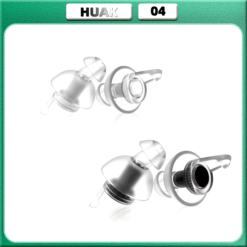 HUAK High Fidelity Ear Plugs for Concerts, Reusable Noise Cancelling Concert Earplugs for Musicians, Motorcycle, Music Festival