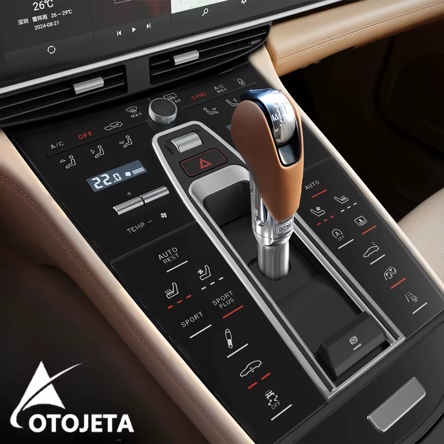 LCD Touch Panel Car Center Console Gear Shift Panel For Porsche Panamera 2010-2016 Interior Decorative Old To New Accessories