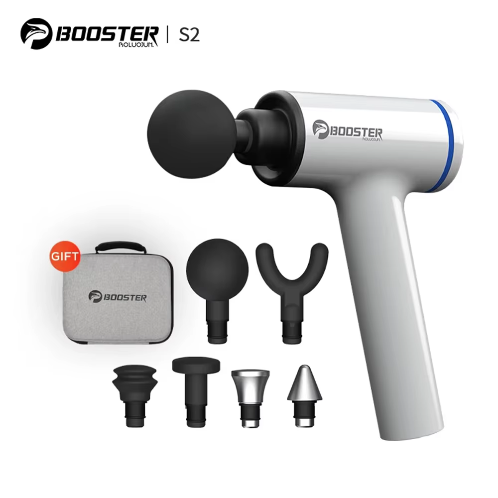 Booster S2 Massage Gun Pain Therapy Body Massager Handheld Muscle  Relaxation with Metal Heads For Fitness Designed for Women