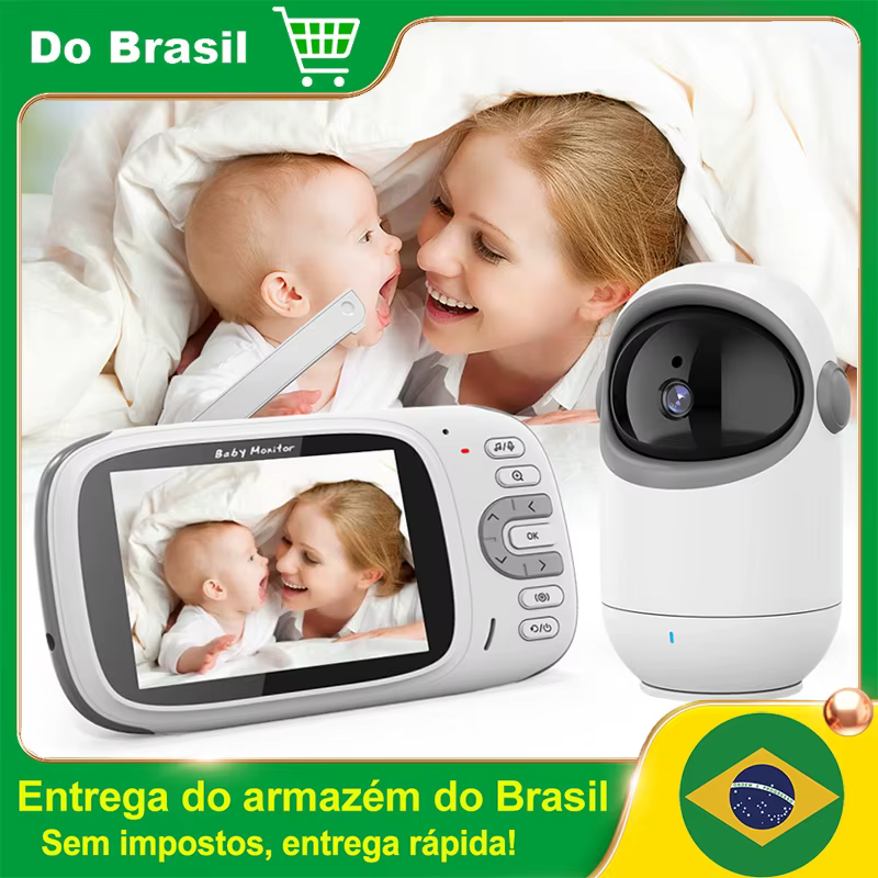 Vb801 Electronic Baby Monitor with 3.2 In Lcd Display Video Intercom Surveillance Camera Security Protection for Newborn Baby