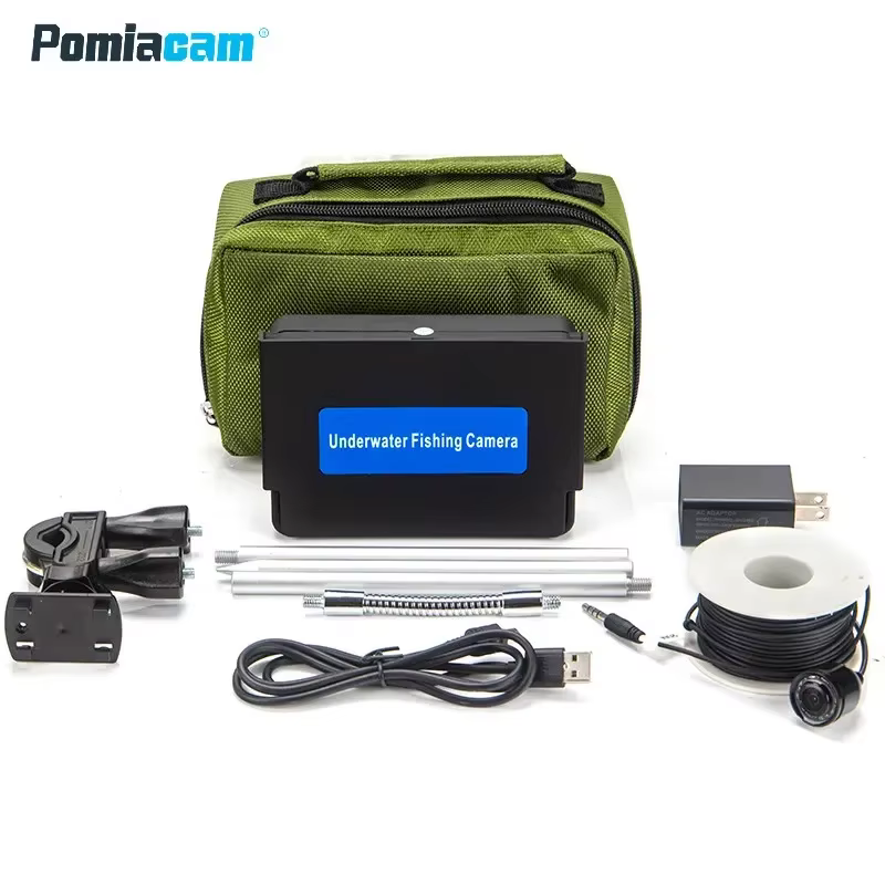 WF25C 20M 30M 1200TVL Fish Finder Underwater Ice Fishing Camera 4.3" LCD Monitor 8PCS LED Night Vision Camera For Fishing