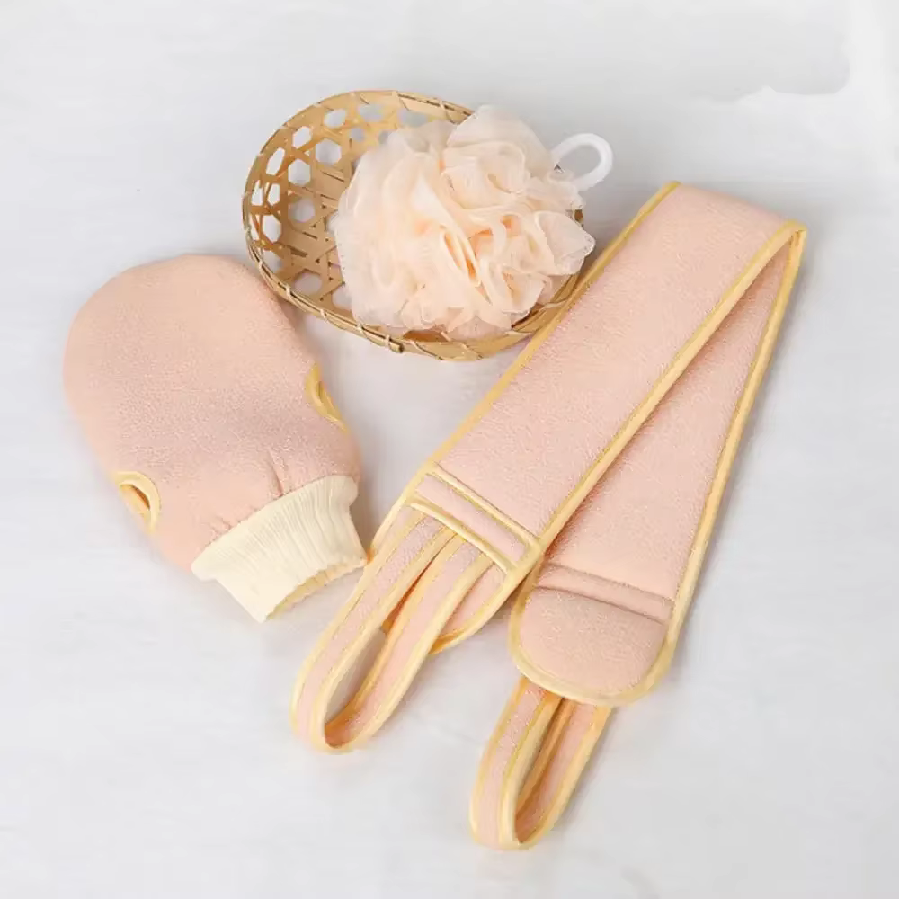 Body cleaning cloth, soft brush, home hotel bathroom shower ball, back scrub set, skin scrub towel, Bath