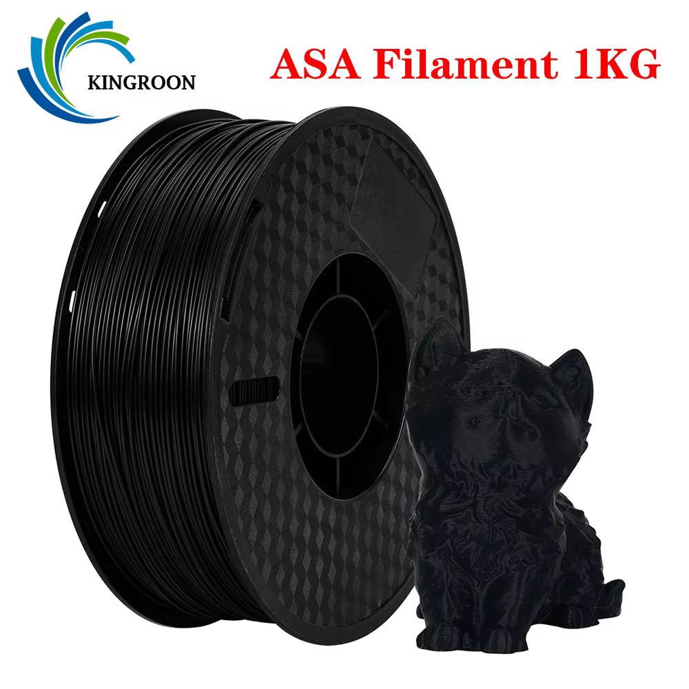 KINGROON ASA Filament High UV Resistance 3D Printer Filaments 1kg Spool Perfect for Printing Outdoor Functional Parts 1.75mm FDM