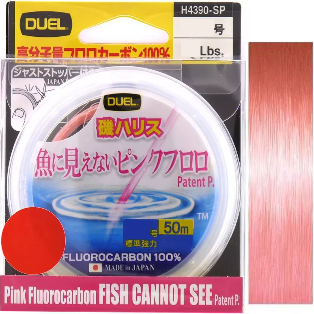 Line Duel Flurobarbon Fish Cannot See Pink 0,370Mm 20Lb 50M
