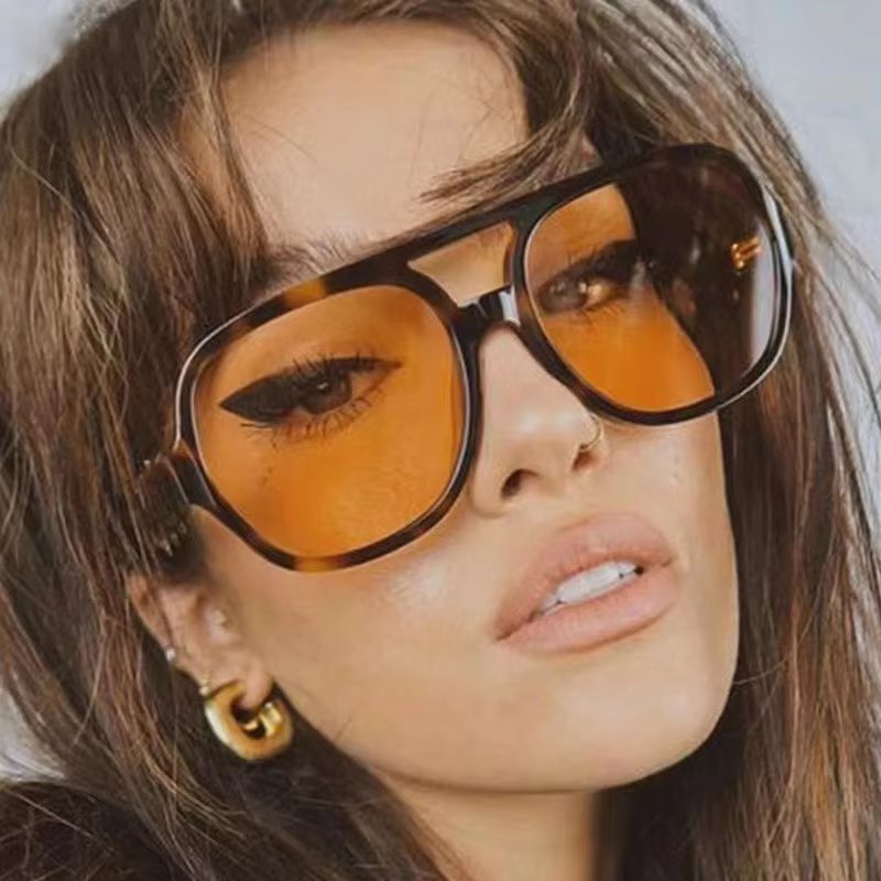 Double beam Rectangle Sunglasses Women Men Vintage Brand Designer Square Luxury Sun Glasses Shades Female sunglasses eyewear