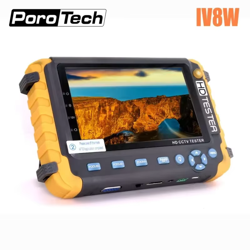 Upgraded IV8W 5 inch CCTV Tester Monitor 8MP TVI AHD CVI CVBS Security Camera tester support PTZ Audio VGA HDMI input