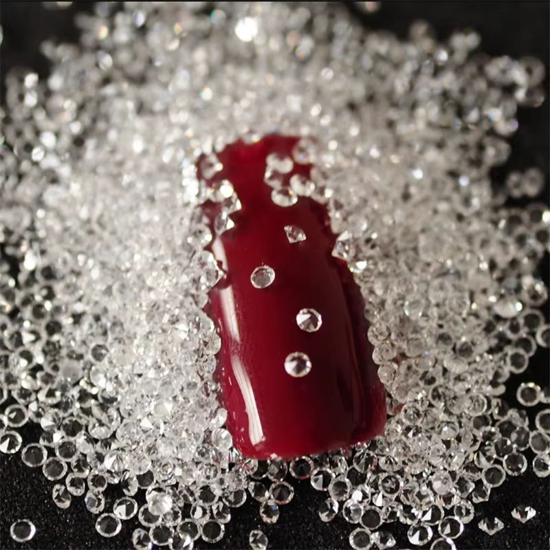1440pcs Clear Mini Pixie Nail Rhinestone Crystal 3D Nail Decoration DIY Micro Diamonds for Nails Art Accessories