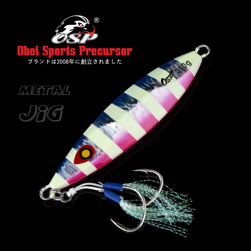 OSP Sea Fishing Jigs Slow Metal Fishing Lures Laser Luminous Hard Artificial Bait Lure for Fishing Accessories Novelty 2023