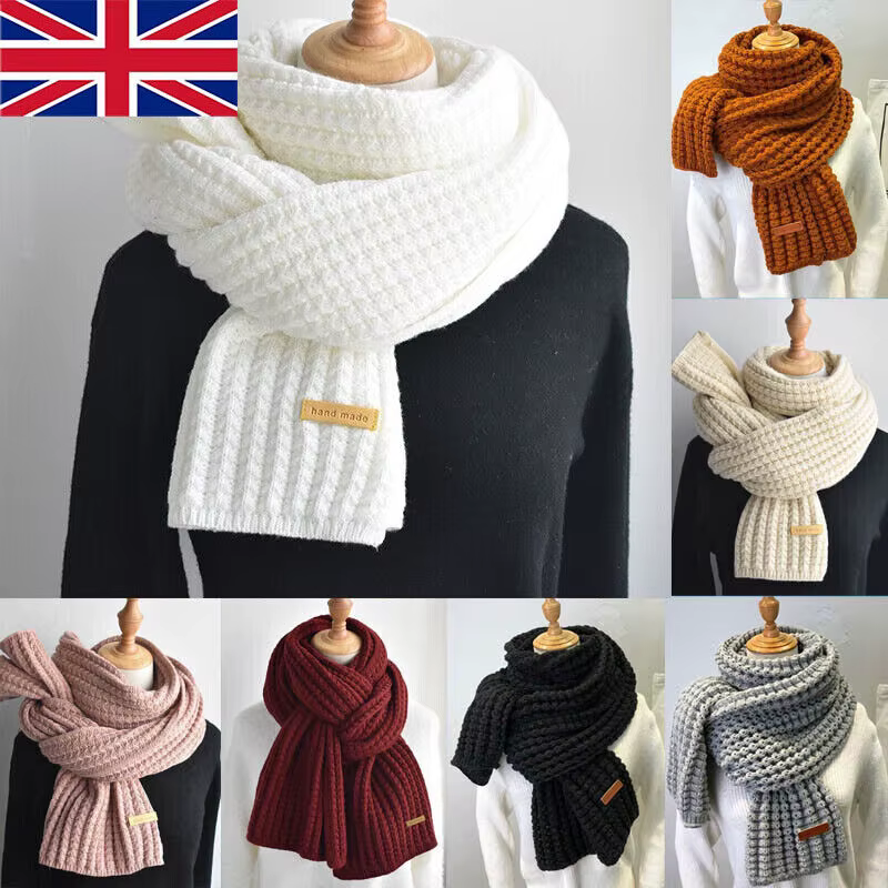 Fashion Ladies Women Winter Warm Scarf Knitted Long Soft Scarves Extra Thick NEW