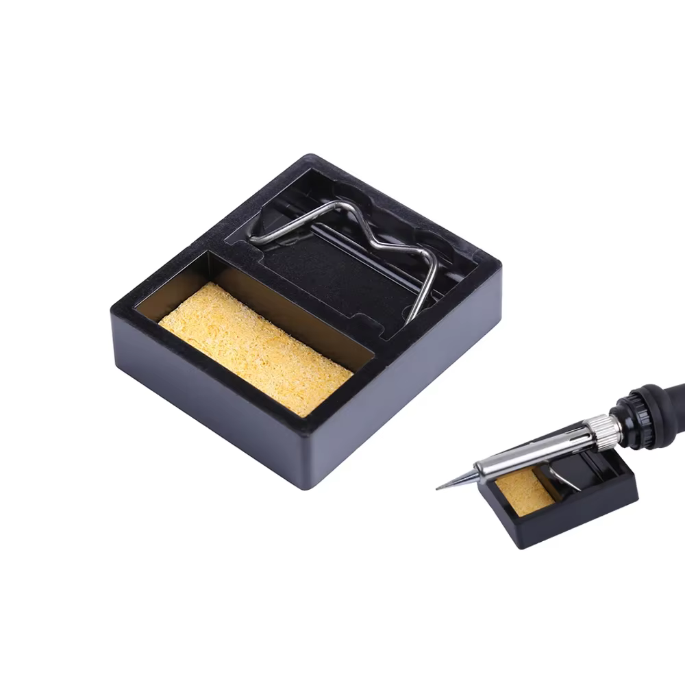 Mini Electric Soldering Hacker Stand Holder, Station base for Welding Torch with Soldering Sponge Holder