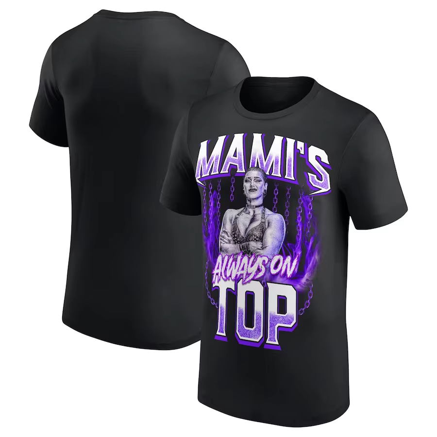 Mother's Day I'm Your Mami Rhea Ripley T Shirts Men's Black Rhea Ripley Monday Night Mami T-Shirt Summer O-Neck Short Sleeve Tee