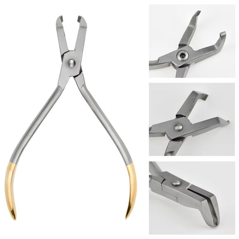 Dentistry Bracket Removing Pliers for Posterior Teeth Stainless Steel Orthodontic Tools Forceps Dental Plier
