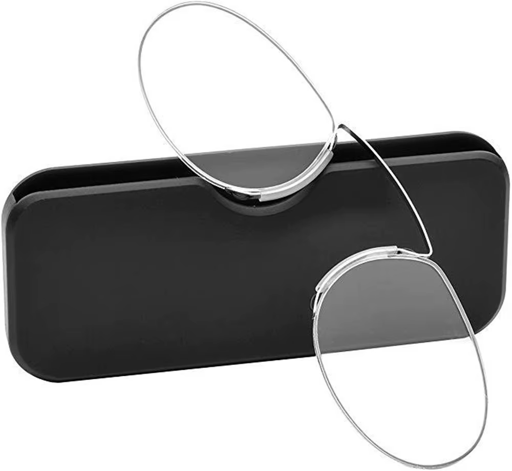 Rimless Nose Clip On Reading Glasses Mini Portable Legless Lazy Glasses Men Women Presbyopic Glasses Magnifying +1.0 - +3.5