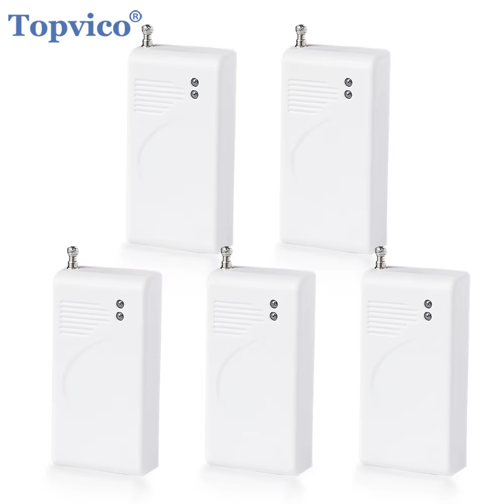 Topvico 1/2/3/5pcs 433mhz Vibration Sensor Detector Wireless Door Window Glass Break Shock Opening Alarm Anti-theft Hub Required