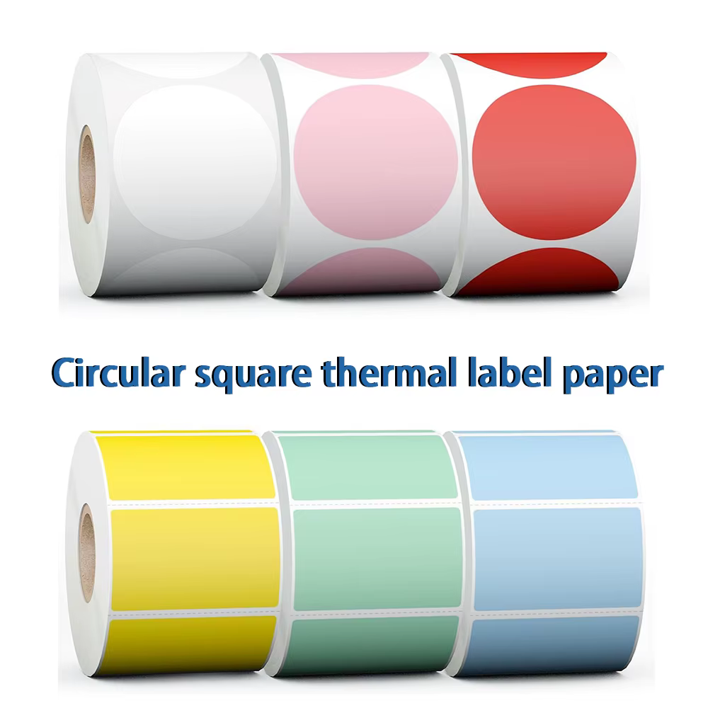 Multicolour Thermal Label Sticker Self-Adhesive 20-50mm Thermal Paper Compatible Phomemo M110 M200 M220 E210 P50 Label maker
