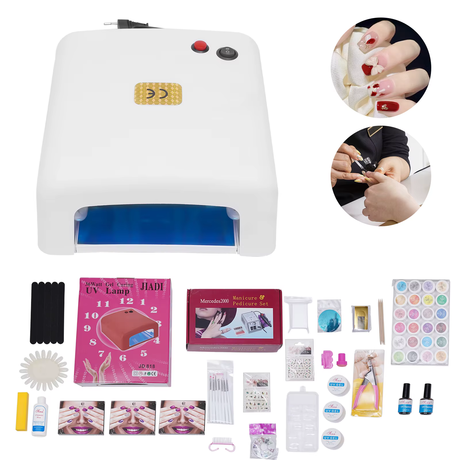Elegant Nail Art Salon Starter Kit, Comprehensive Manicure Tool Set for Professional & DIY Nail Care
