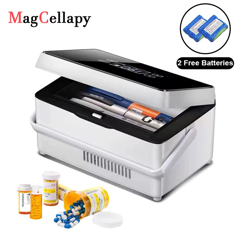 20400mah Insulin Medicine Box Small Car Refrigerator Medicine Cold Box Portable Large Capacity Cold Box Temperature Adjustable