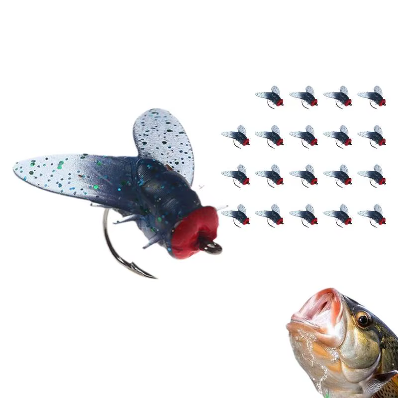Simulated Fly Fishing Bait 20PCS Fly Fishing Lures Kit Fly Fishing Hook Panfish Lures Set Spinner Swim Baits Fly Fishing Lures