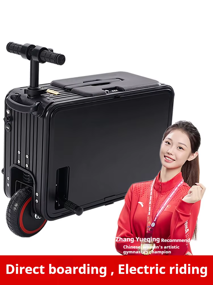 Cycling electric luggage 20 inch smart travel luggage carry-on electric trolley case student remote control luggage