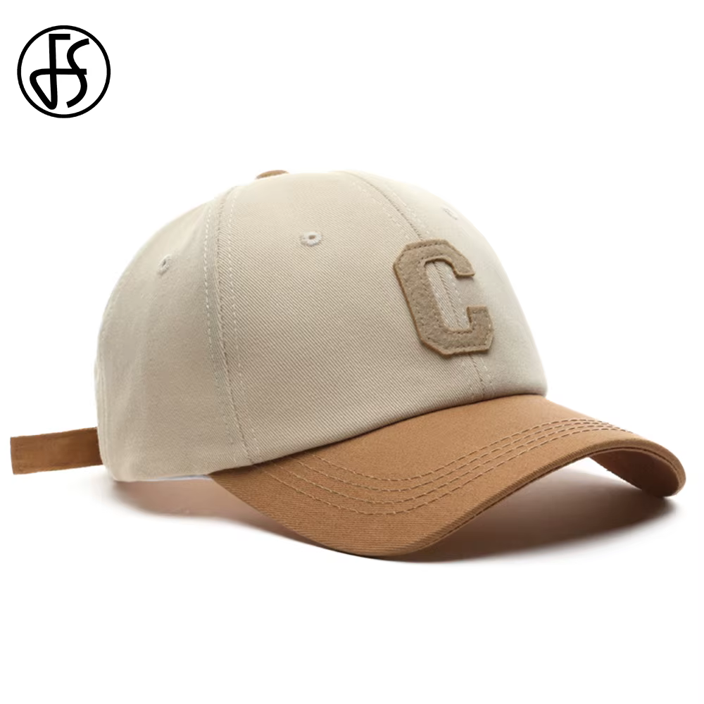 FS Luxury Khaki Green Baseball Caps For Men Winter Trucker Hats Brand Big Letter Women Hat Street Hip Hop Cap Casquette Homme