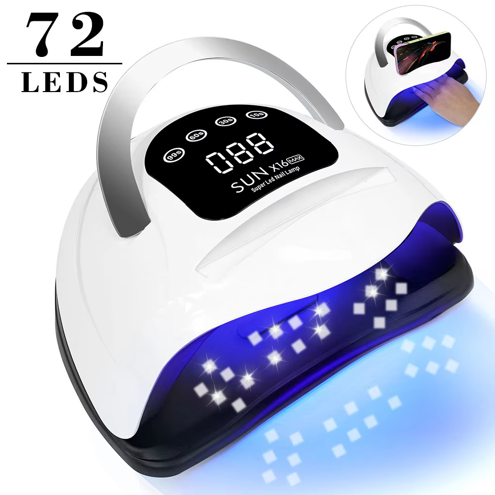 SUN X16 MAX UV LED Nail Drying Lamp 320W Professional UV Nail Dryer Light for Gel Nails 72 Beads Fast Curing Gel Polish Lamp