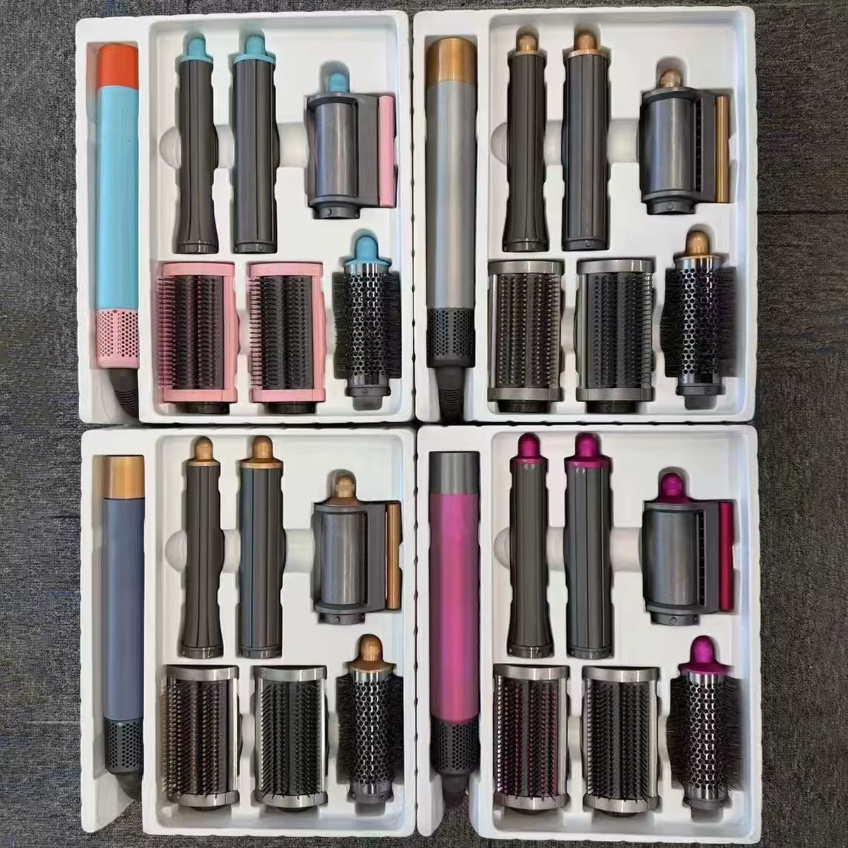 6 In 1 Hair Style Dryer Hot Comb Set Professional Curling Iron Hair Straightener Styling Tool For Women Hair Styler Household